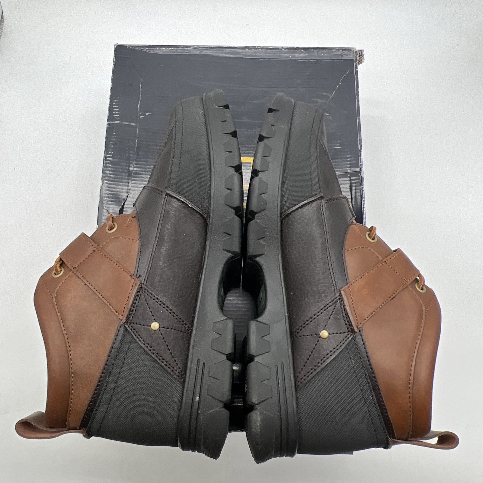 Size 11D - Polo Ralph Lauren Mens Hardy II Ankle Boots Brown Vintage Chunky