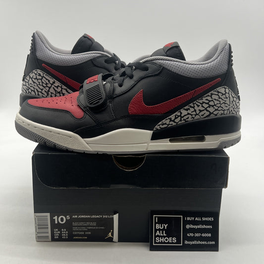 Size 10.5 - Jordan Legacy 312 Low Bred Cement (CD7069-006)