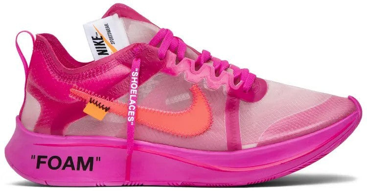 Size 12 - Nike Off-White x Zoom Fly SP Tulip Pink Leather (AJ4588-600)