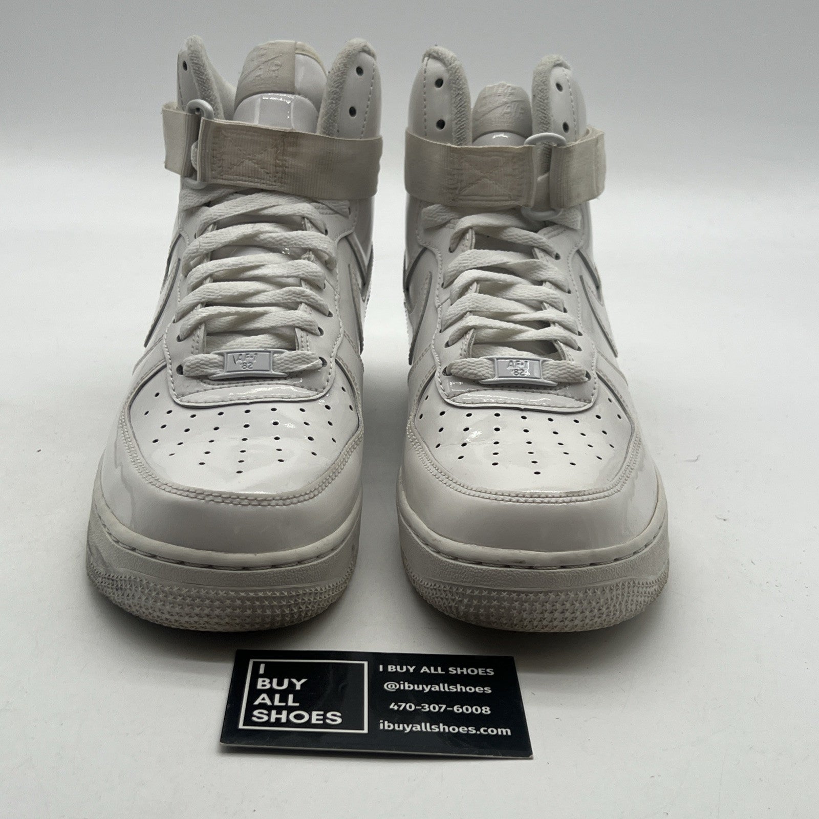 Size 8 - Nike Air Force 1 QS High Sheed Triple White (743546-107)