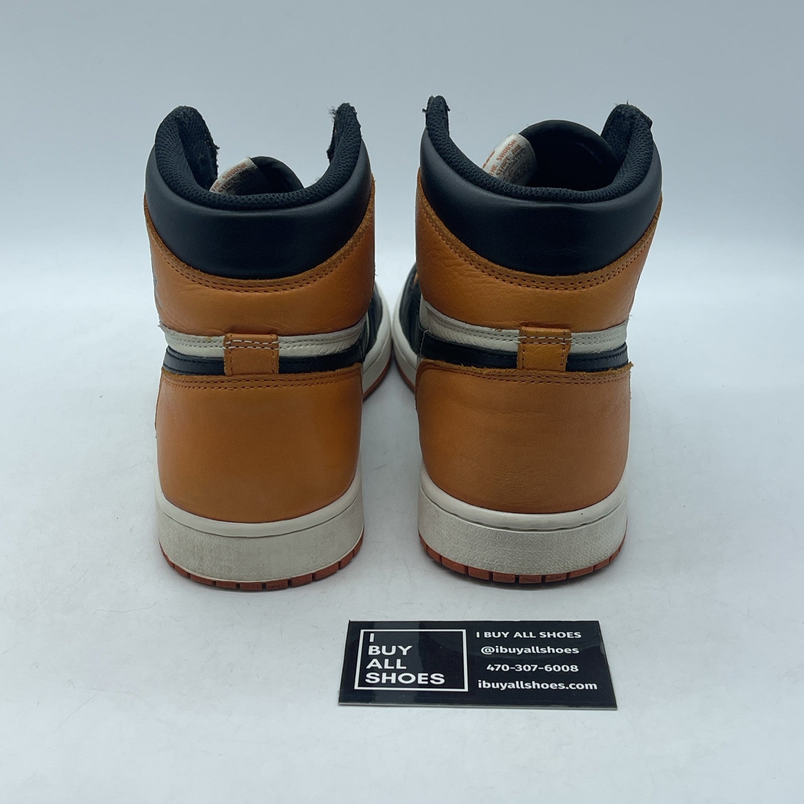 Size 10 - Jordan 1 Retro OG High Shattered Backboard Yellow Leather (555088-005)