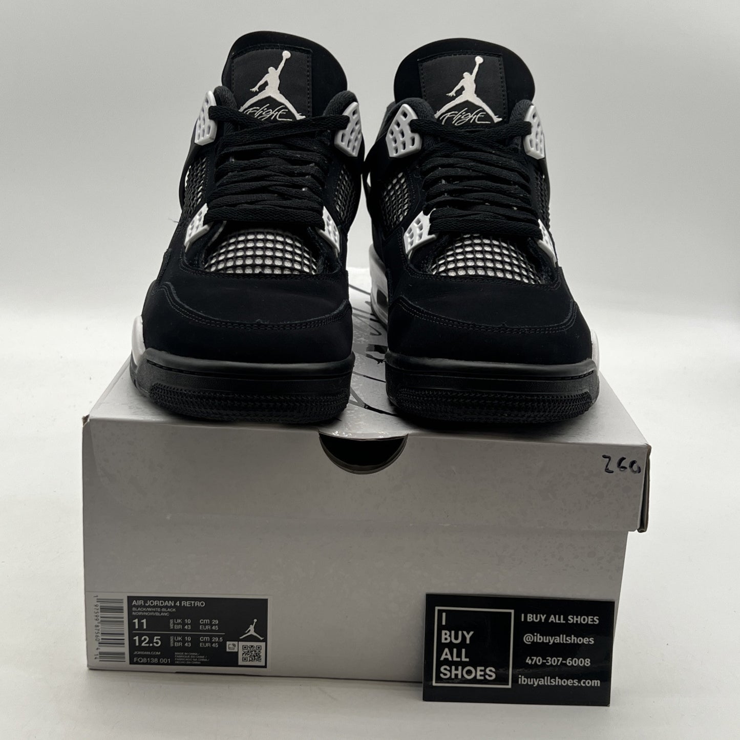 Size 11 - Air Jordan 4 Retro White Thunder (FQ8138-001)