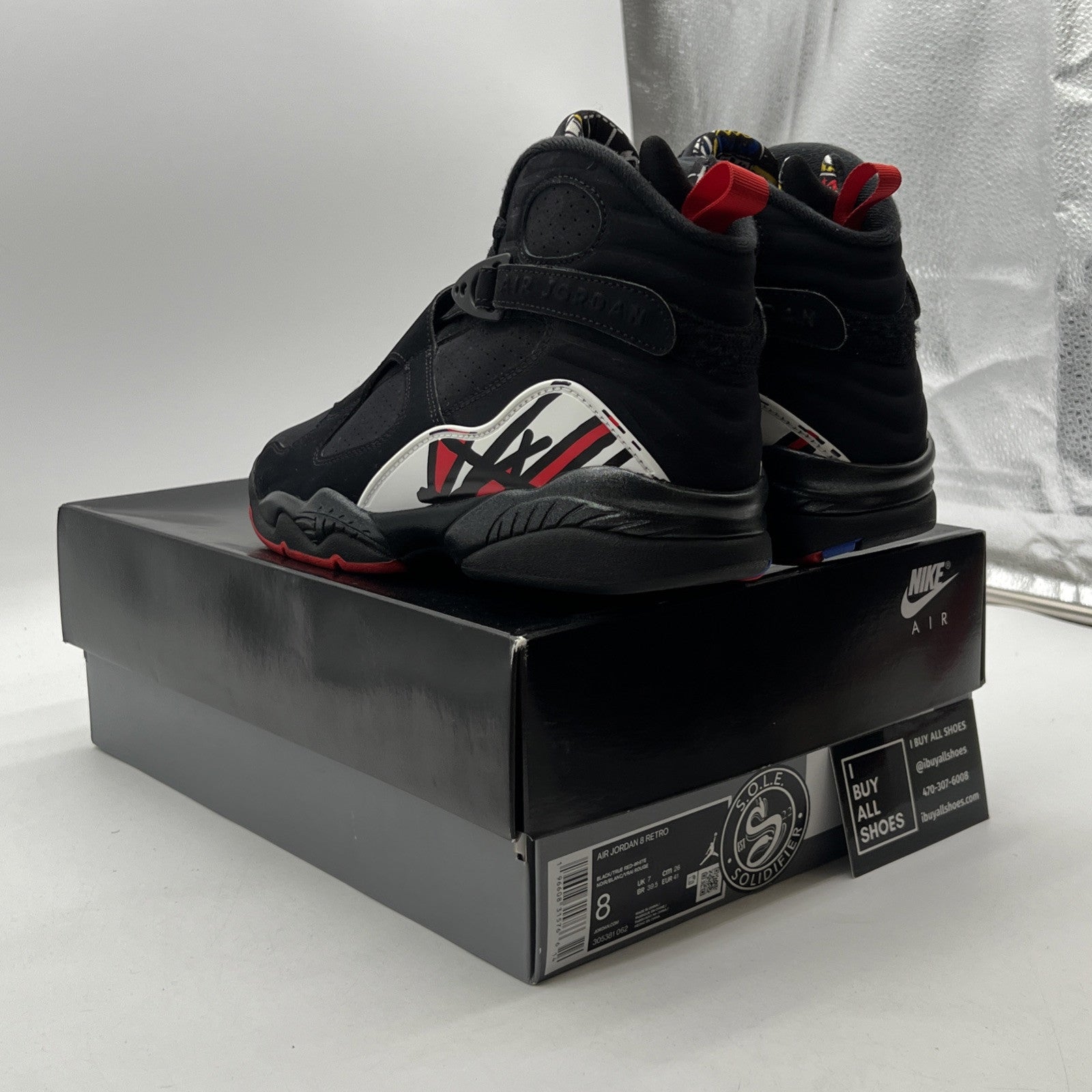 Size 8 - Air Jordan 8 Retro Mid Playoff (305381-062)