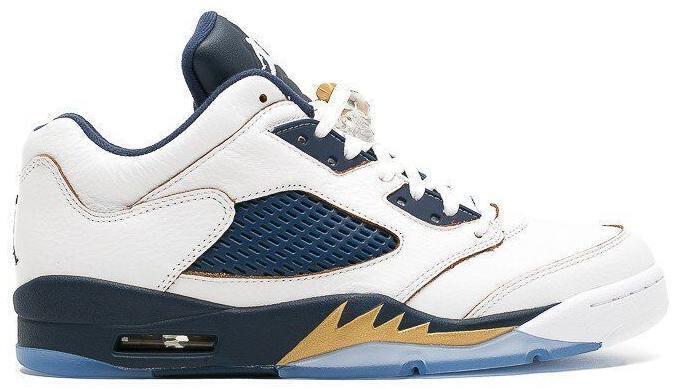Size 11 - Air Jordan 5 Retro Low Dunk From Above Blue White (819171-135)