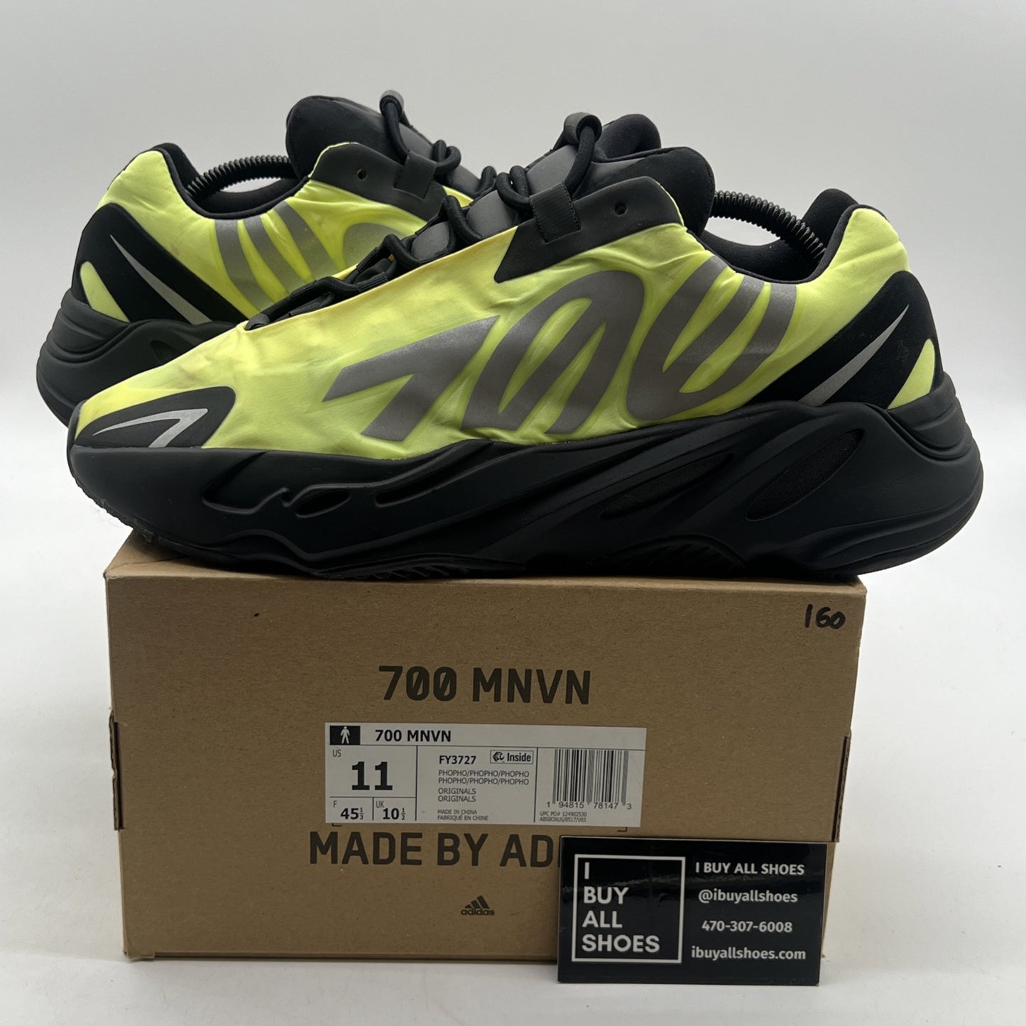 Size 11 - Adidas Yeezy Boost 700 MNVN Phosphor (FY3727)
