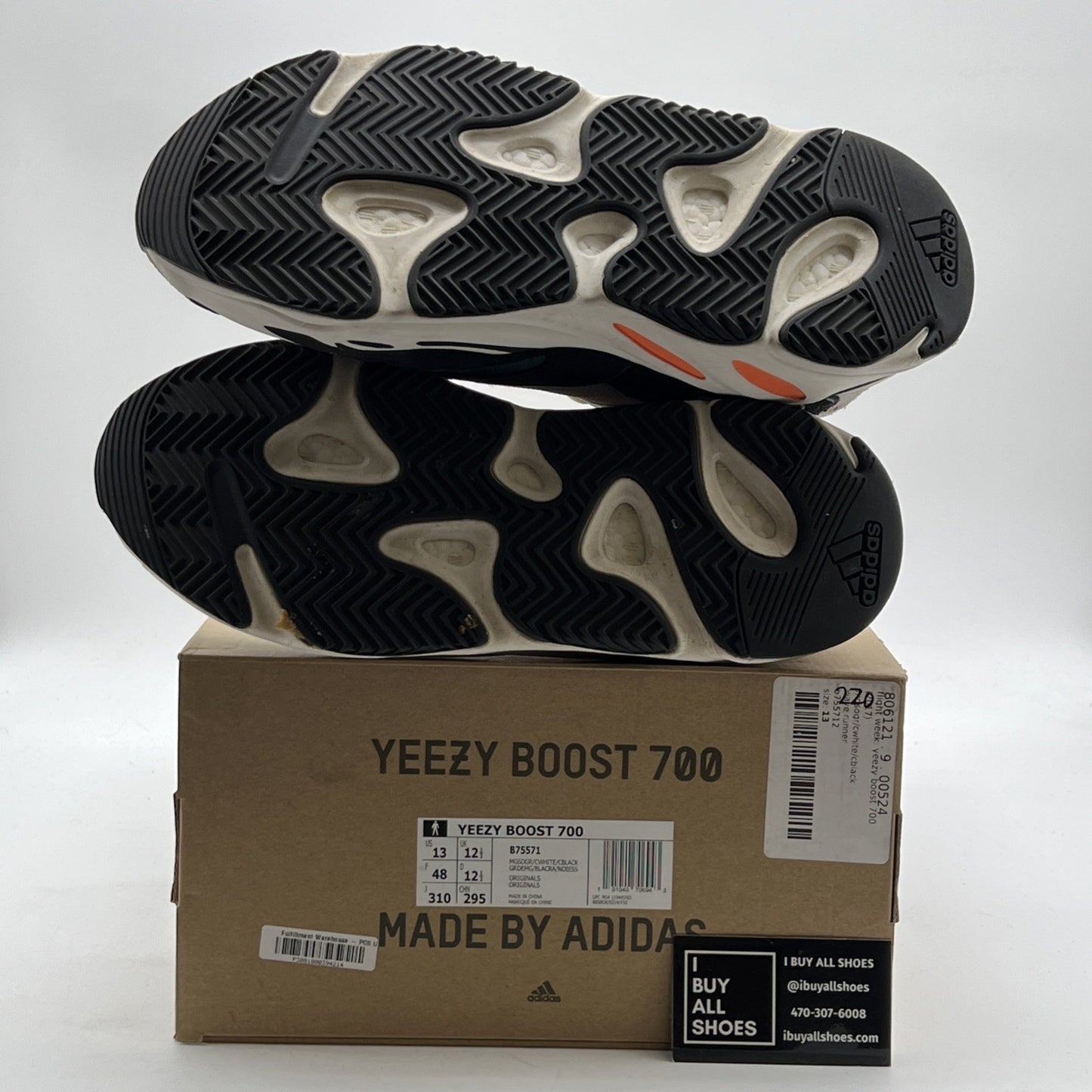 Size 13 - Adidas Yeezy Boost 700 Low Wave Runner (B75571)