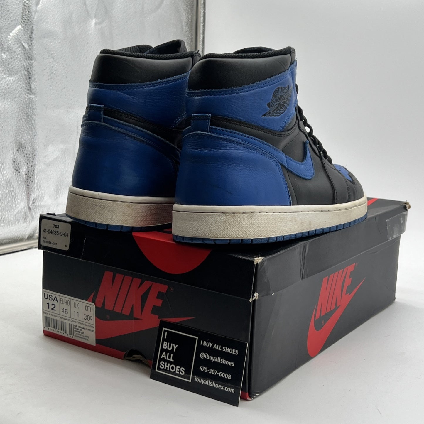 Size 12 - Air Jordan 1 Retro OG High Royal (555088-007)