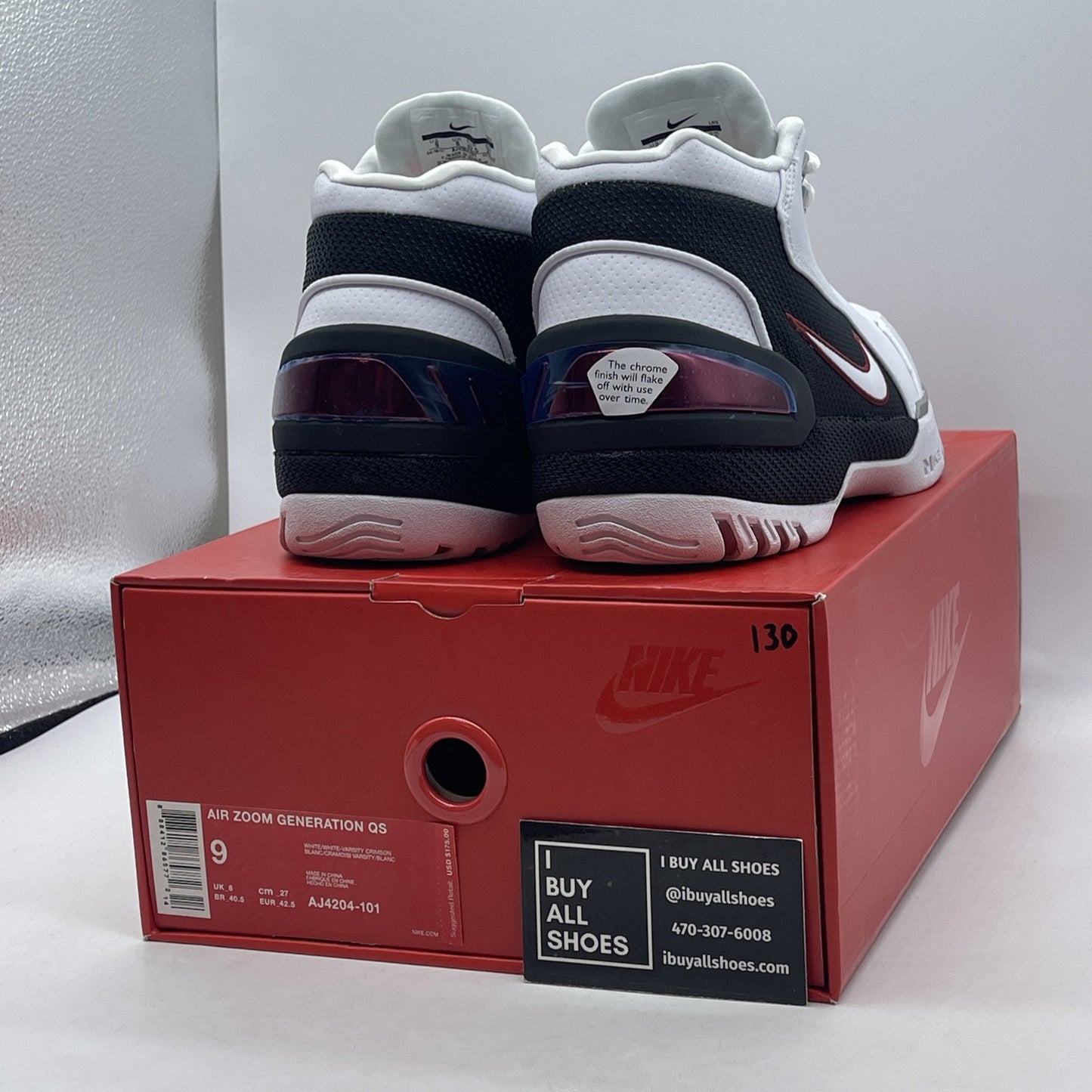 Size 9 - Nike Air Zoom Generation Retro QS Suede 2017 Debut (AJ4204-101)