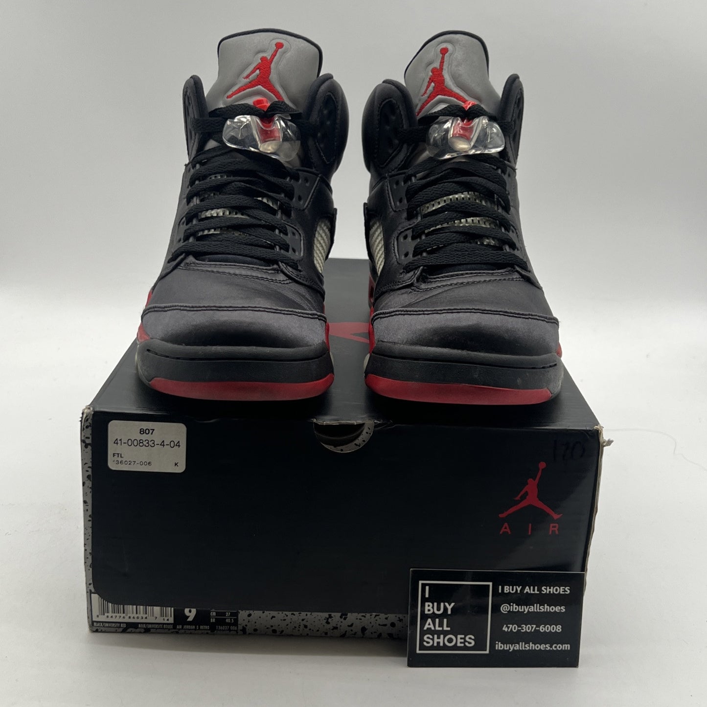 Size 9 - Air Jordan 5 Retro Satin Bred (136027-006)