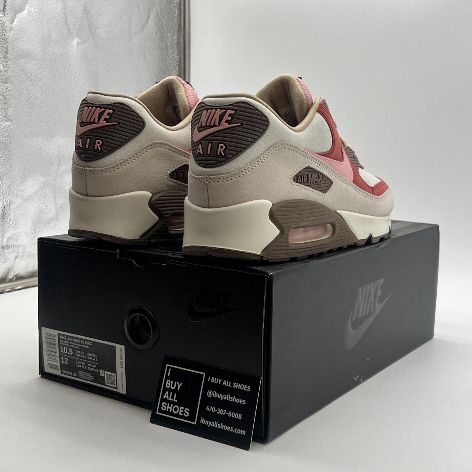 Size 10.5 - Nike DQM x Air Max 90 2021 Bacon (CU1816-100)