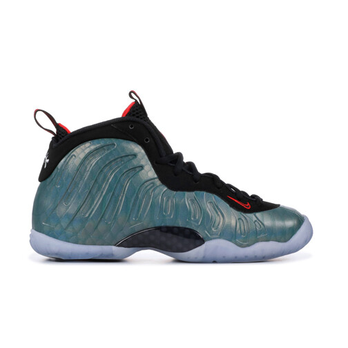 Size 7Y (GS) - Nike Little Posite One Mid Gone Fishing Green Black (644791-300)