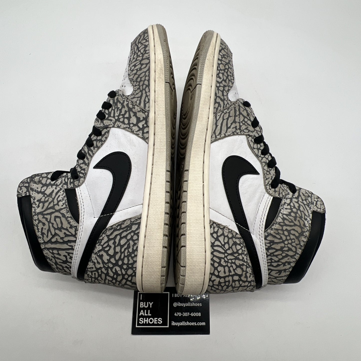 Size 10 - Air Jordan 1 Retro OG High White Cement (DZ5485-052)