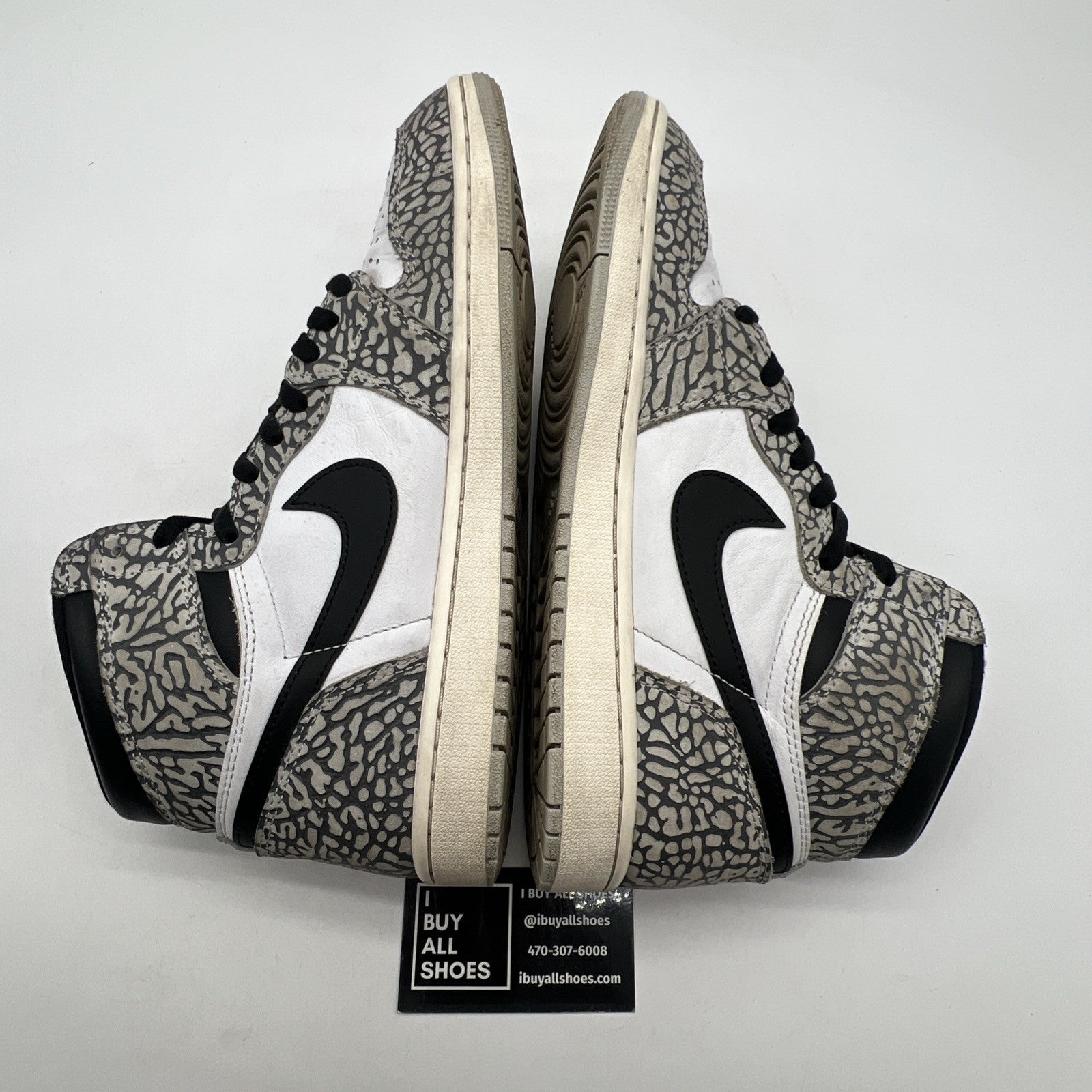 Size 10 - Air Jordan 1 Retro OG High White Cement (DZ5485-052)
