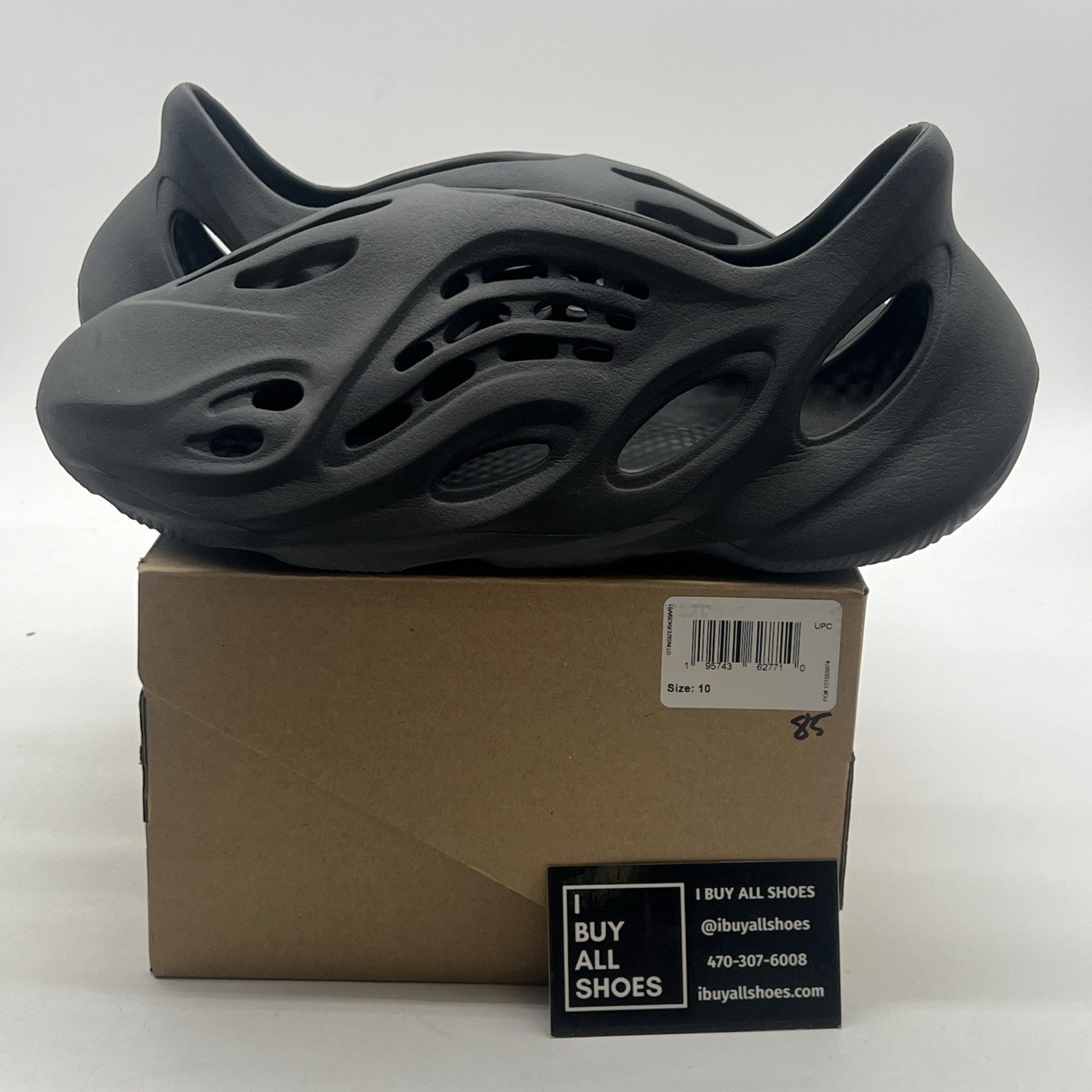 Size 10 - Adidas Yeezy Foam Runner 'Onyx' (HP8739)