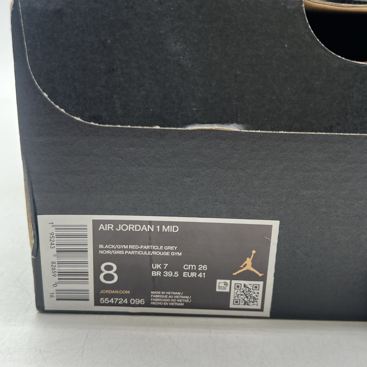 Size 8 - Air Jordan 1 Mid Shadow (554724-096)