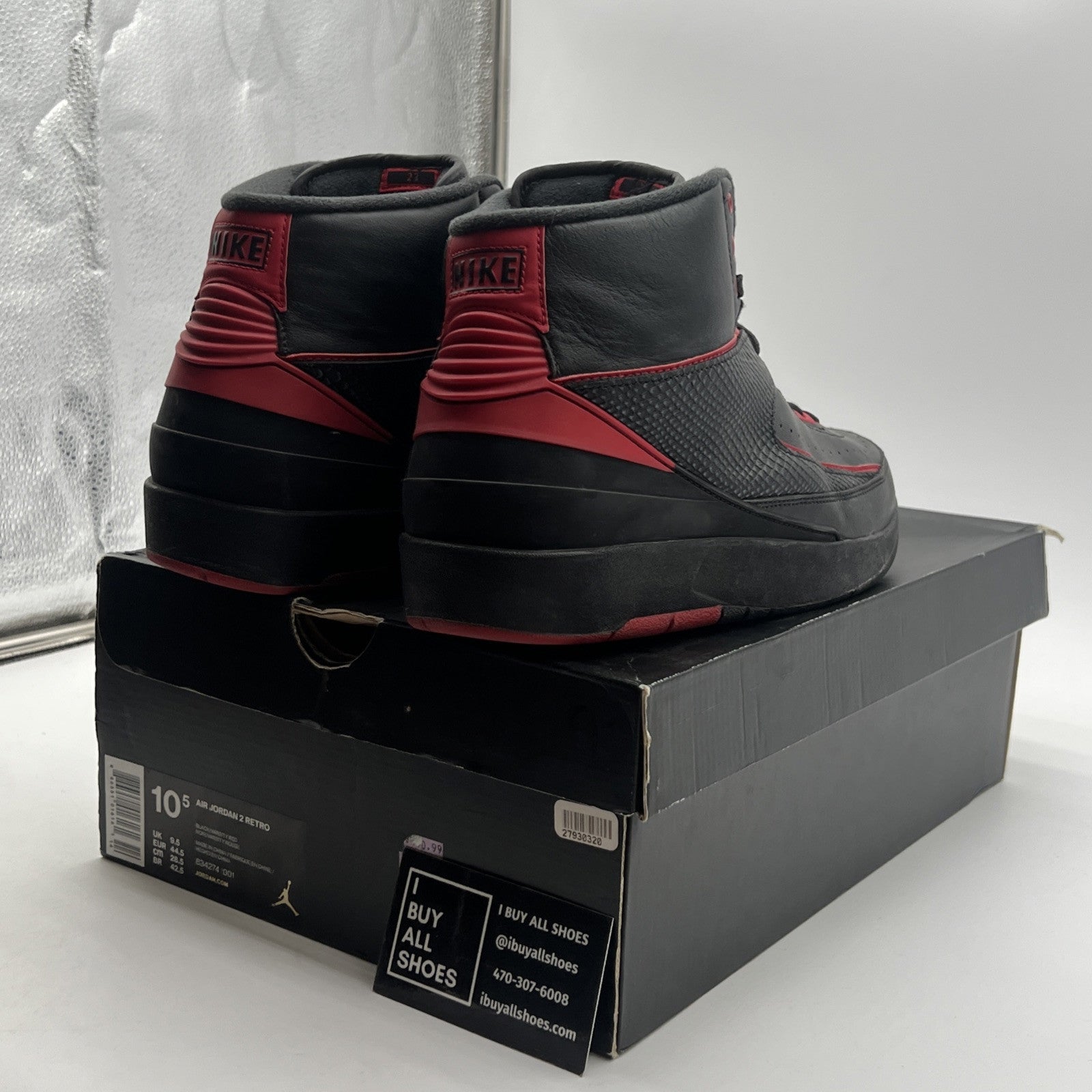 Size 10.5 - Air Jordan 2 Retro Alternate 87 (834274-010)
