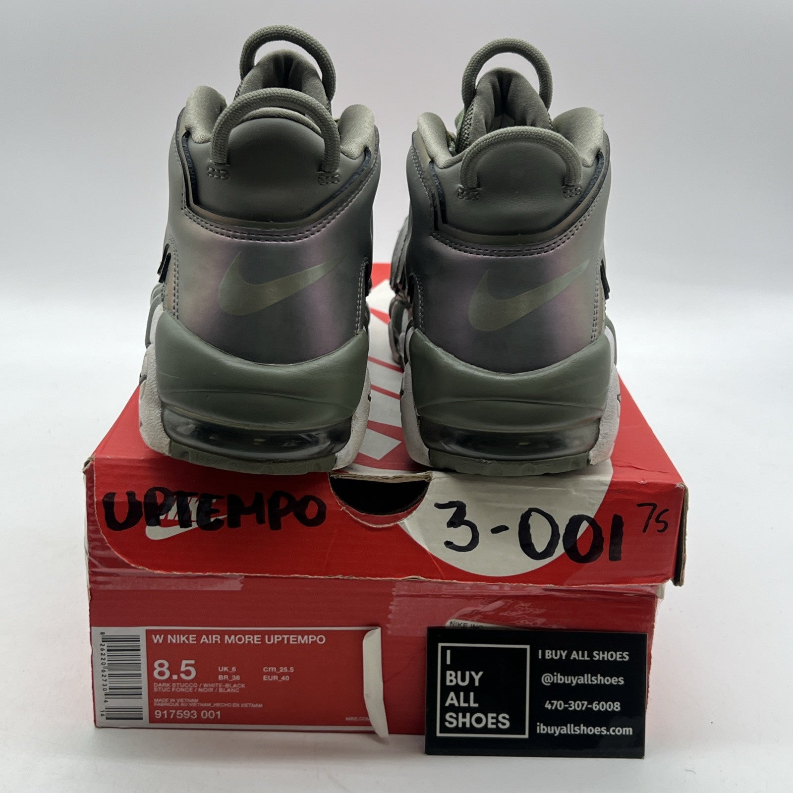 Size 8.5 - Nike Air More Uptempo Shine W (917593-001)