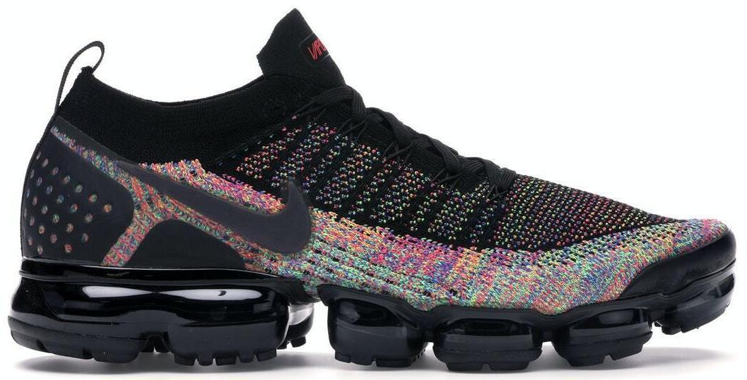 Size 11 - Nike Air VaporMax Flyknit 2 Black Multi-Color (942842-017)