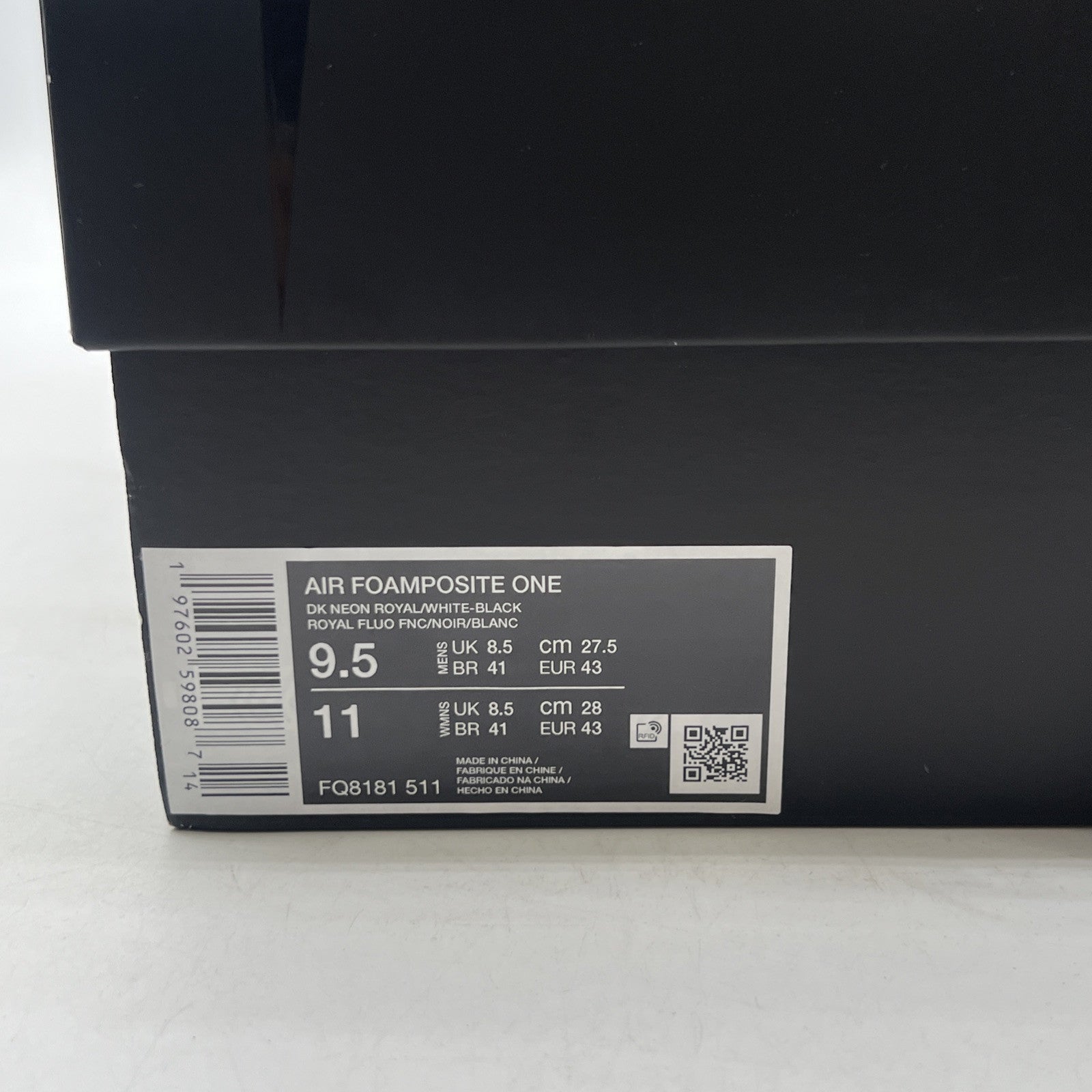 Size 9.5 - Nike Air Foamposite One 2024 Royal (FQ8181-511)