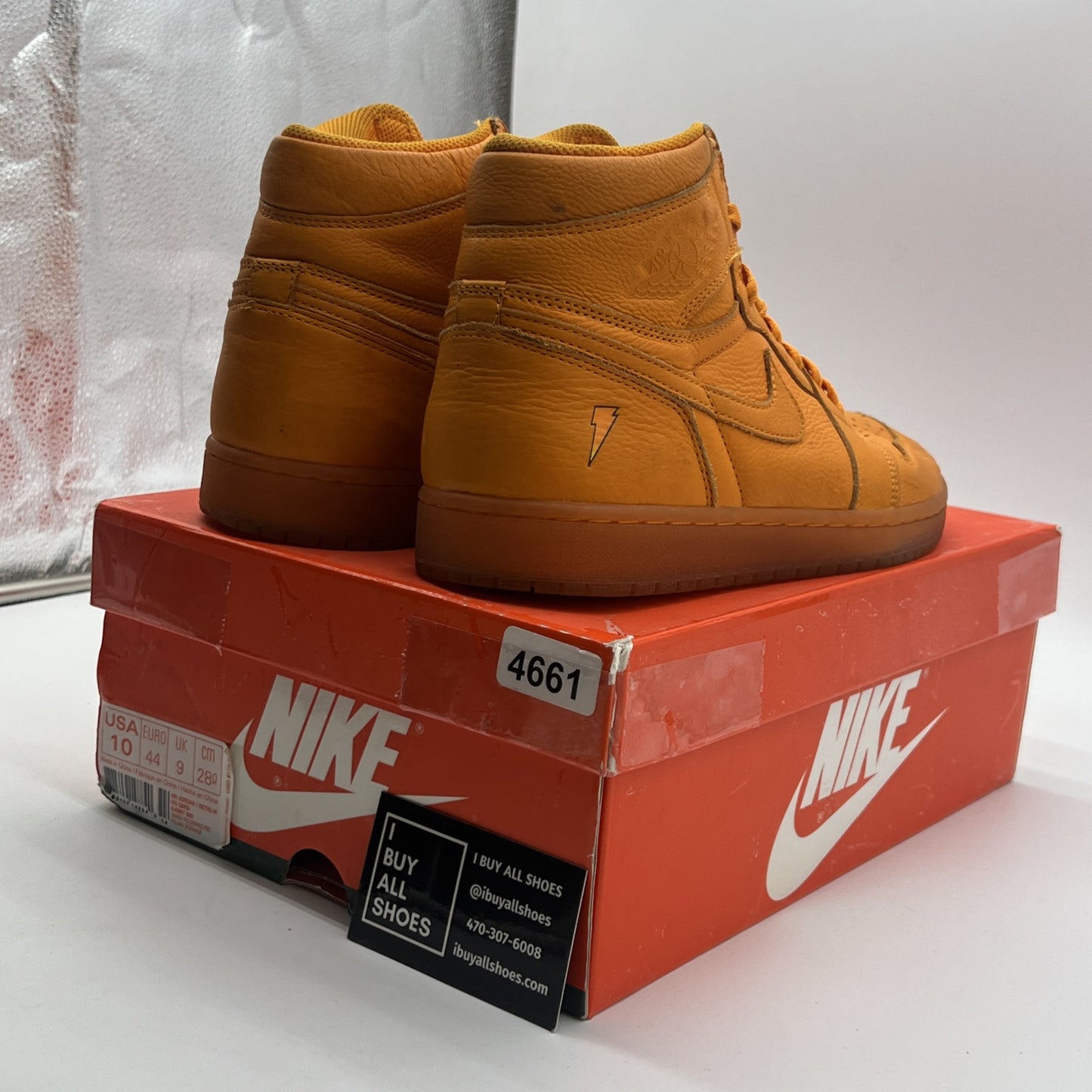 Size 10 - Air Jordan 1 Retro OG G8RD High Orange Peel (AJ5997-880)