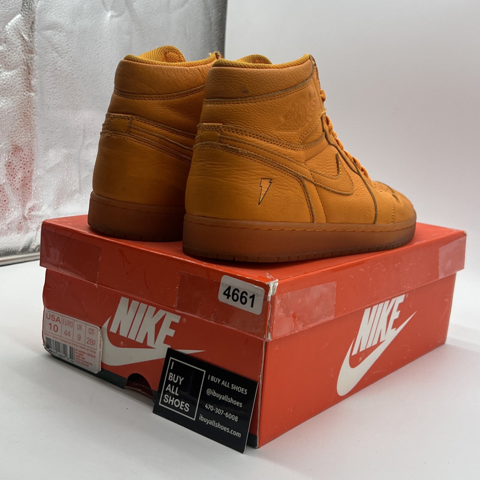 Size 10 - Air Jordan 1 Retro OG G8RD High Orange Peel (AJ5997-880)