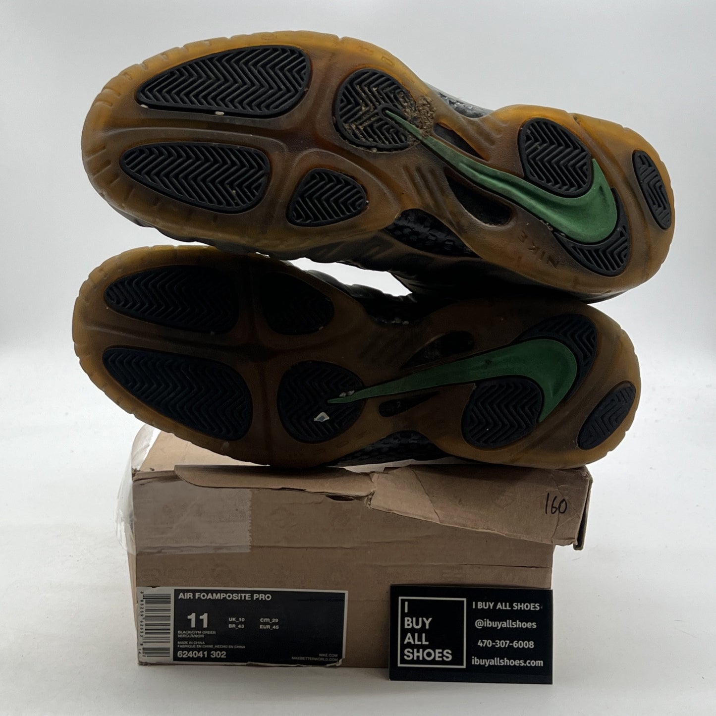 Size 11 - Nike Foamposite Pro Gym Green (624041-302)