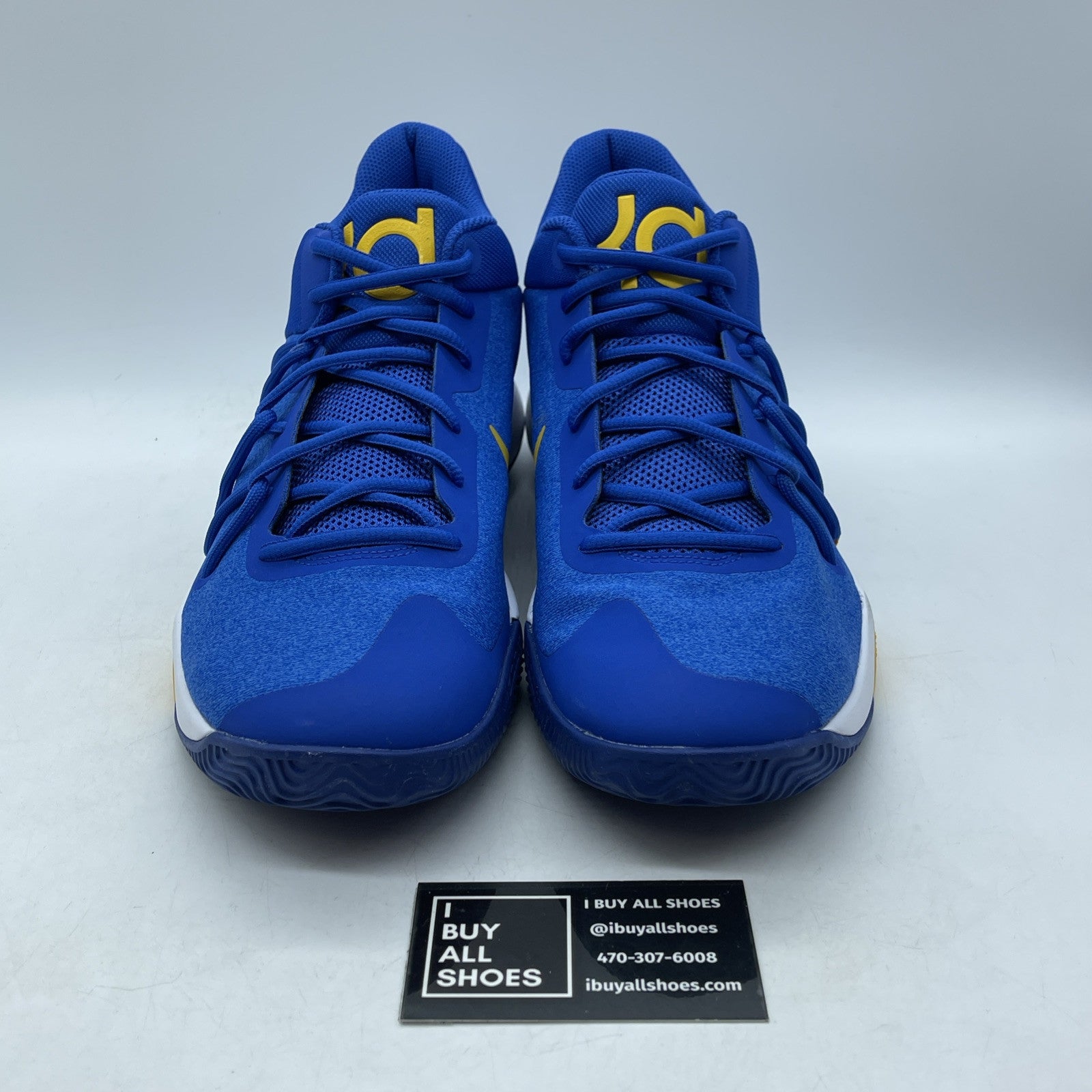 Size 11 - Nike KD Trey 5 V Warriors Blue White Suede Leather (DA7767-603