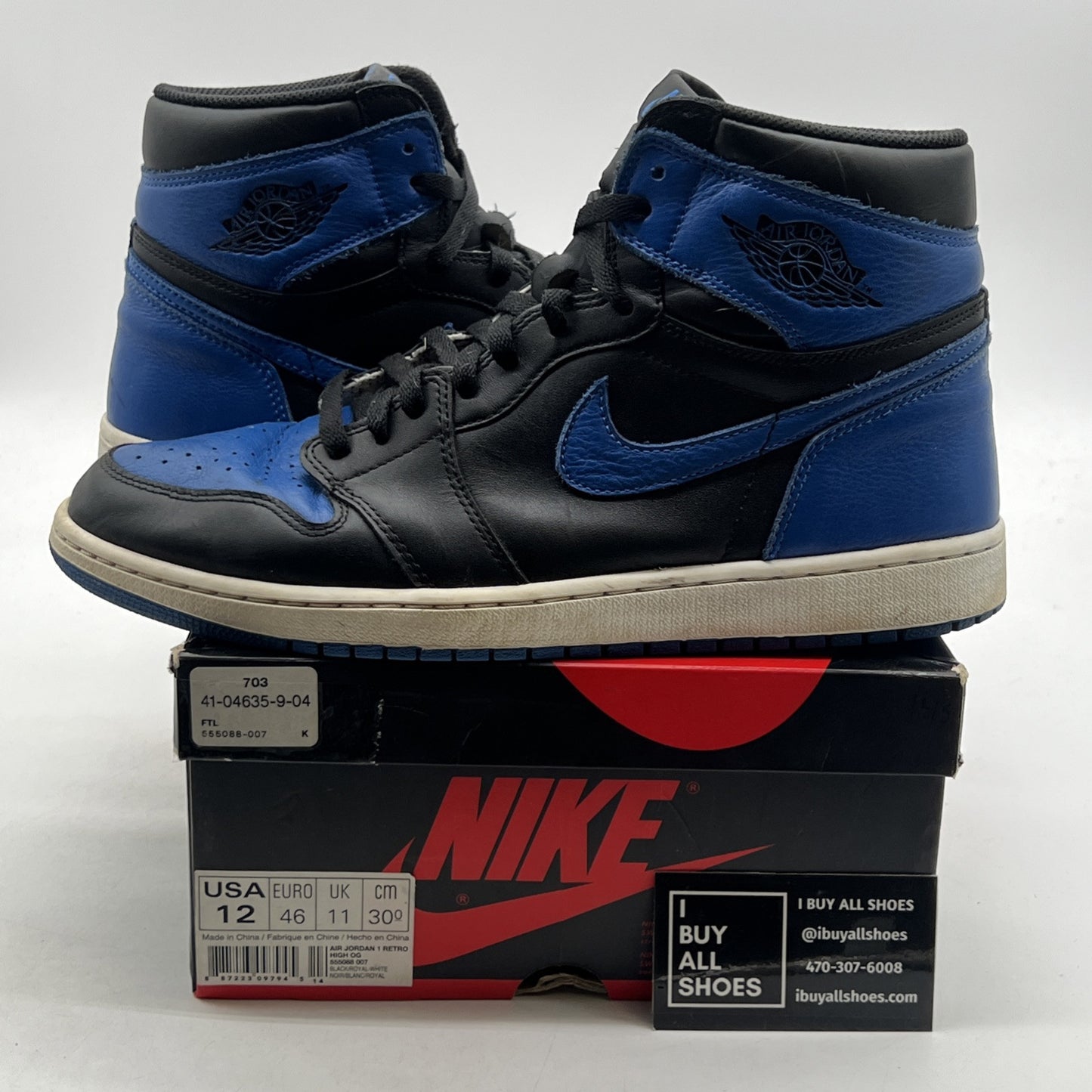 Size 12 - Air Jordan 1 Retro OG High Royal (555088-007)