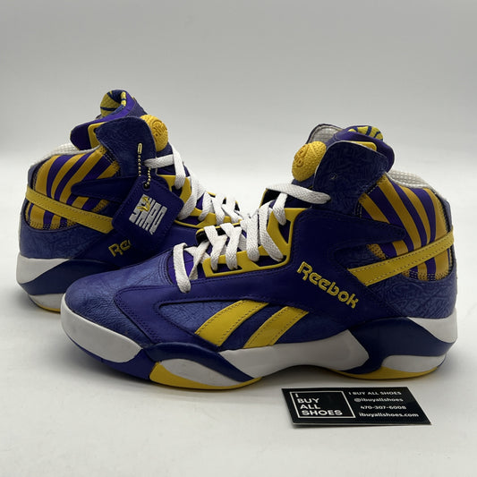 Size 9 - Reebok The Pump Shaq Attaq LSU Lakers Purple Yellow