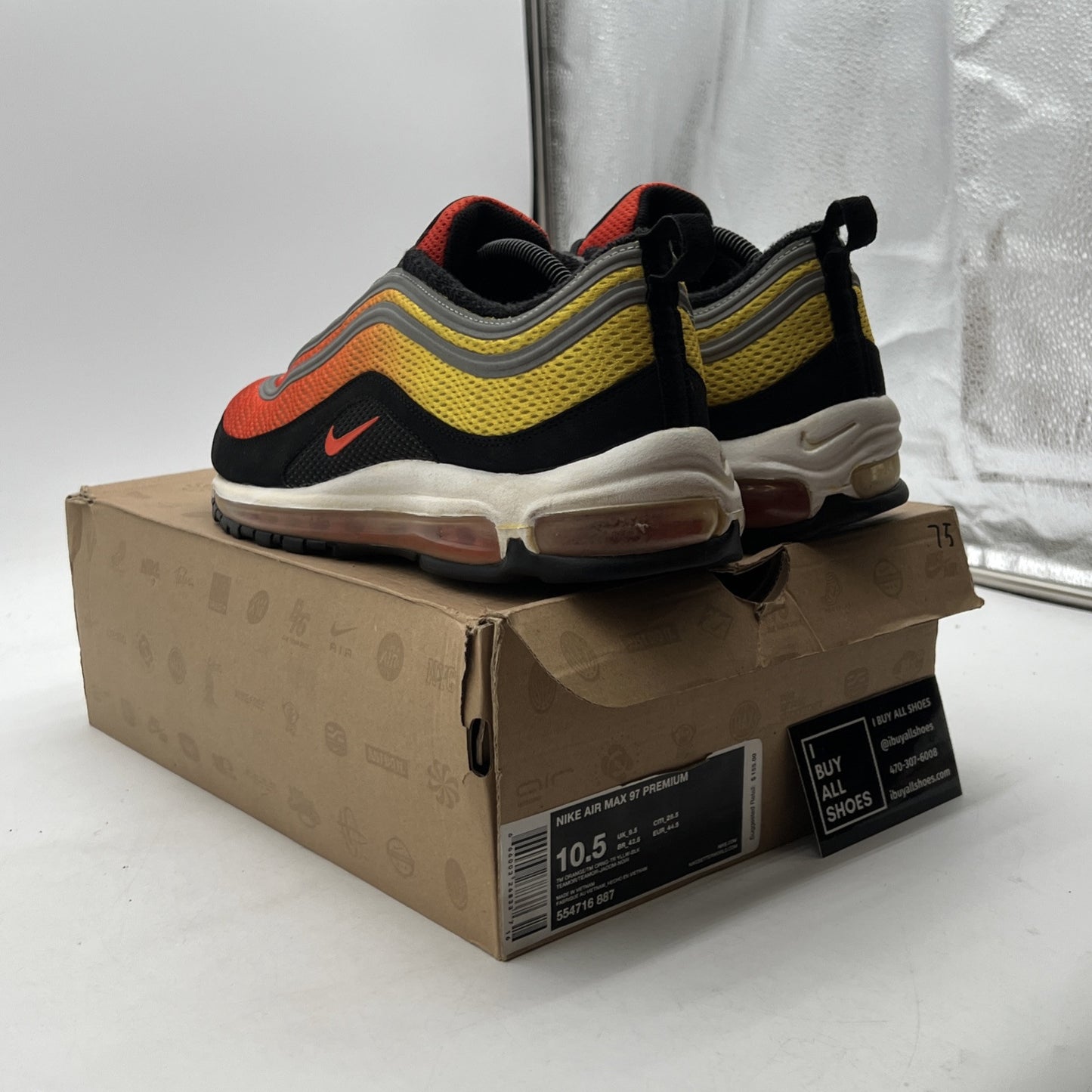 Size 10.5 - Nike Air Max 97 EM Sunset (554716-887)