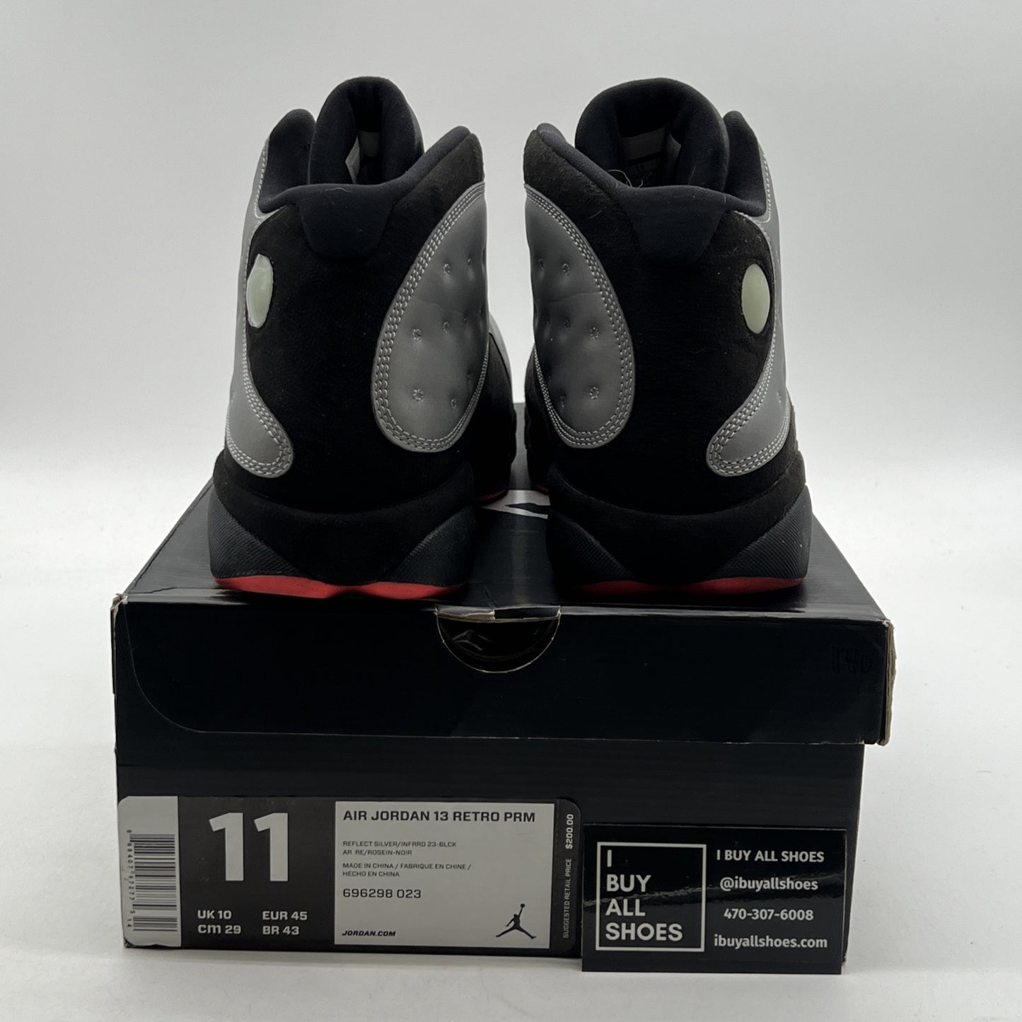 Size 11 - Air Jordan 13 Retro Reflective Silver (696208-023)