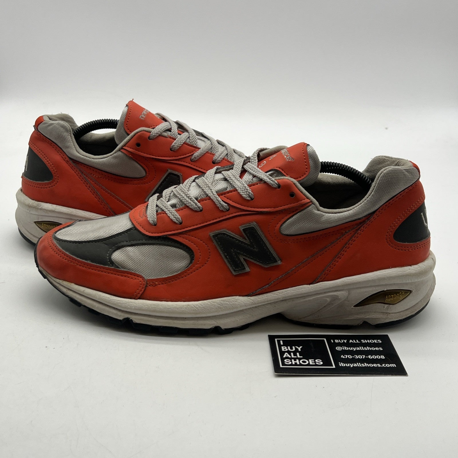 Size 11.5 - New Balance 990V4 Made in USA Low Mahogany Orange Grey - (M489OS)