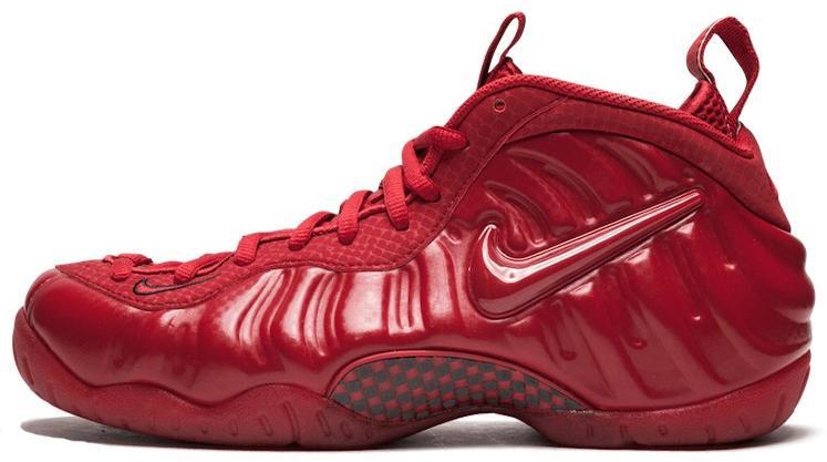 Size 8 - Nike Air Foamposite Pro Gym Red Suede Leather (624041-603)