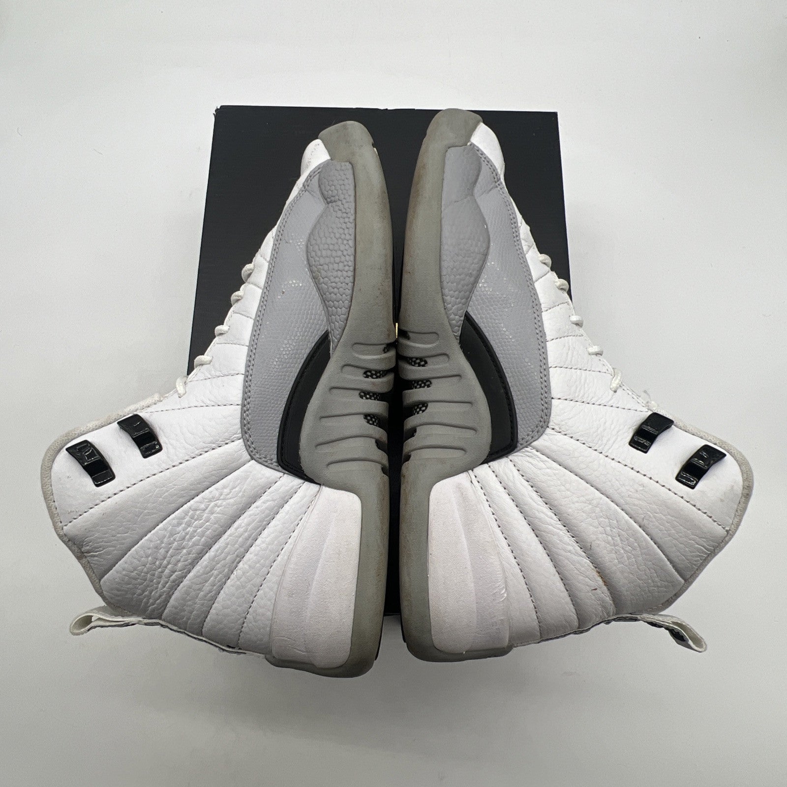 Size 6.5Y - Nike Air Jordan 12 Retro Wolf Grey White Black Leather (510815-108)