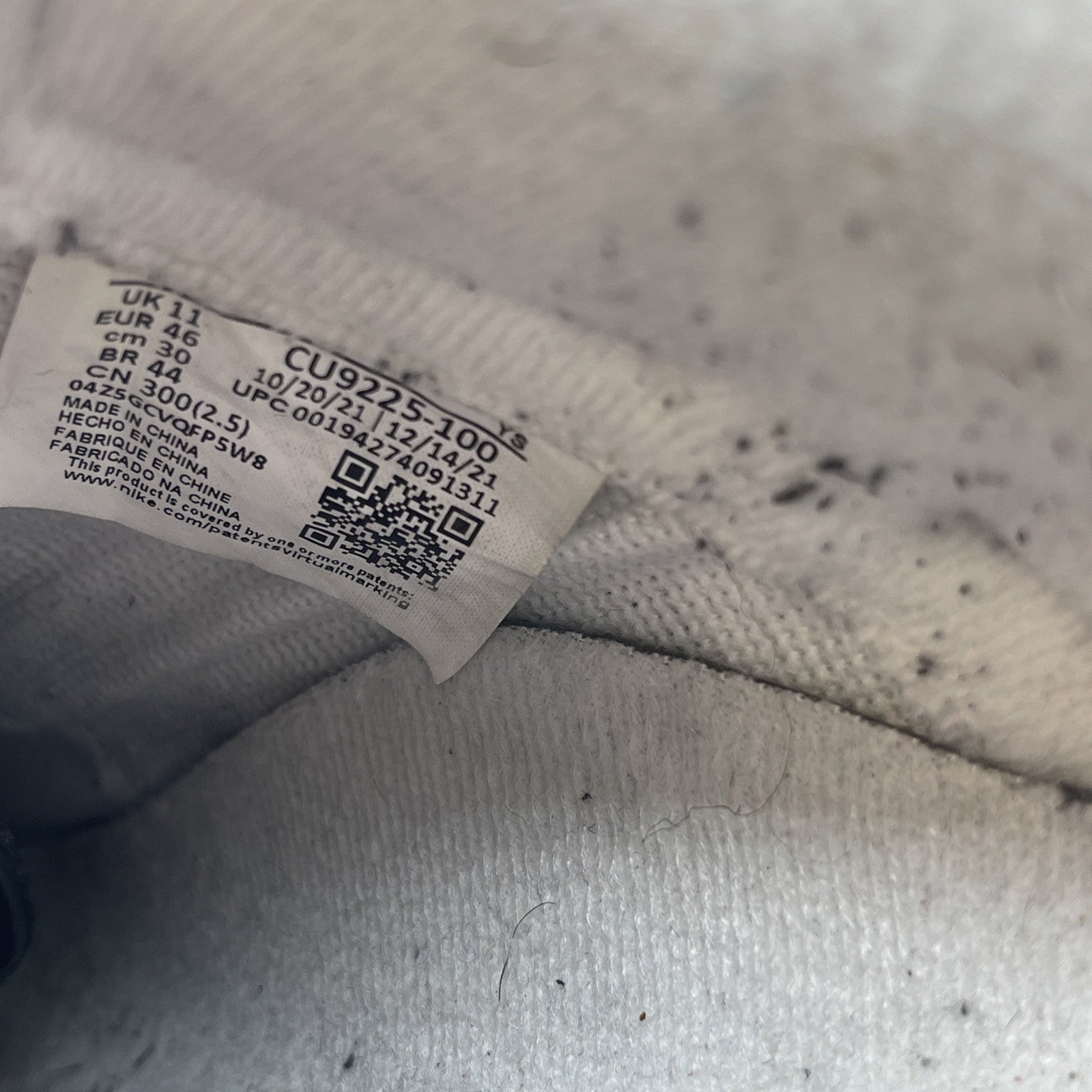 Size 12 - Nike Air Force 1 x Supreme Low Box Logo - White Leather (CU9225-100)