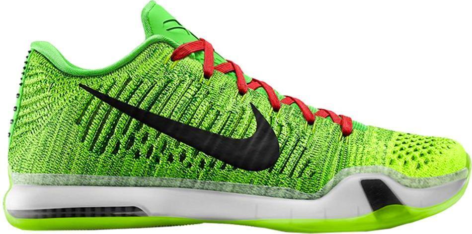 Size 13 - Nike iD Kobe 10 Men's Grinch NWB DS (802817-901)