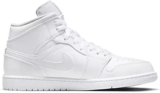 Size 9.5 - Air Jordan 1 Mid Triple White (554724-136)