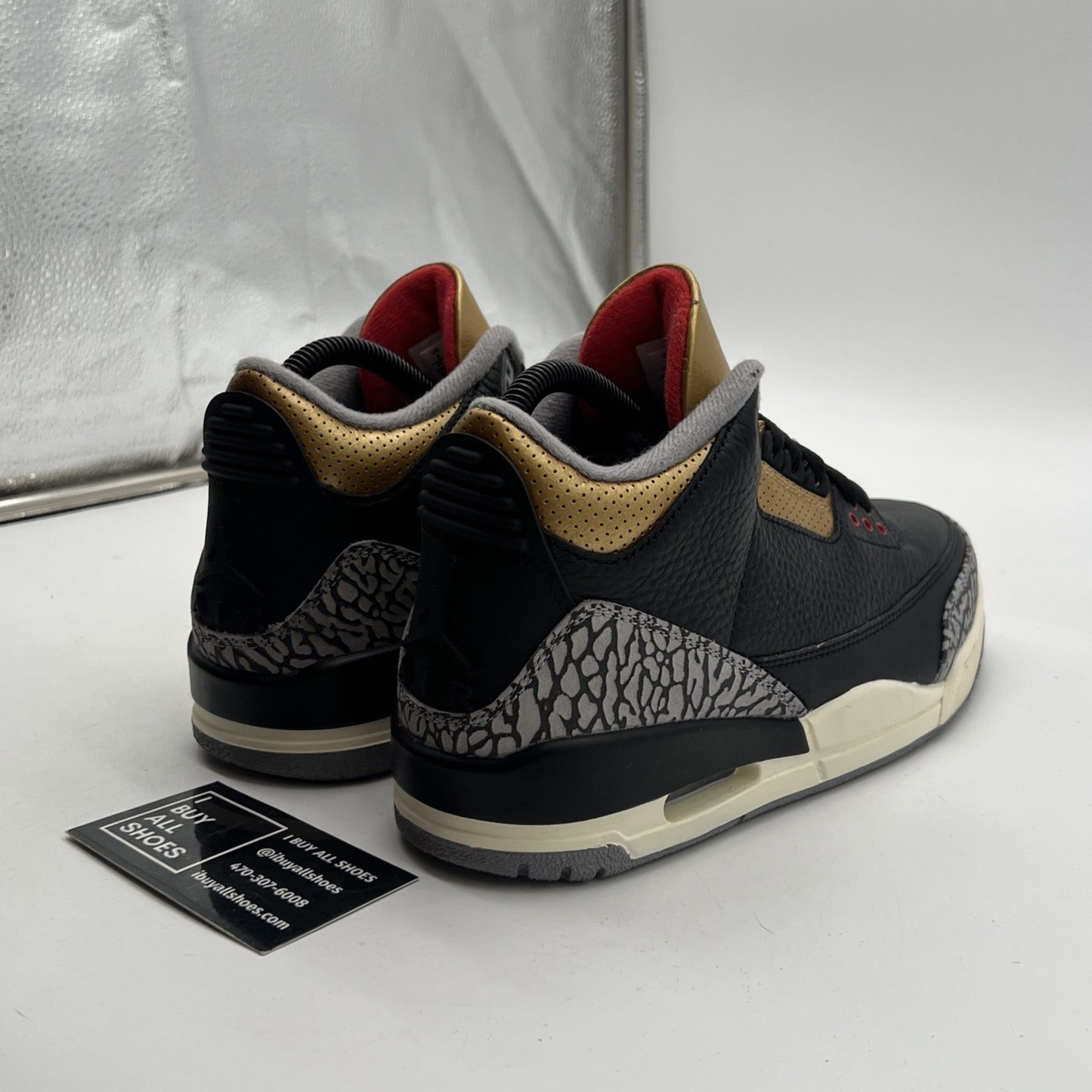 Size 8 - Air Jordan 3 Retro Mid Black Gold W (CK9246-067)