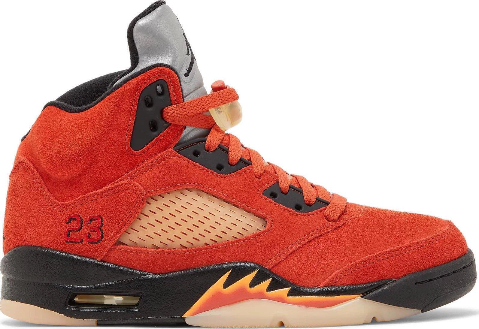 Size 9W - Air Jordan 5 Retro Dunk on Mars Orange Black Suede (DD9336-800)