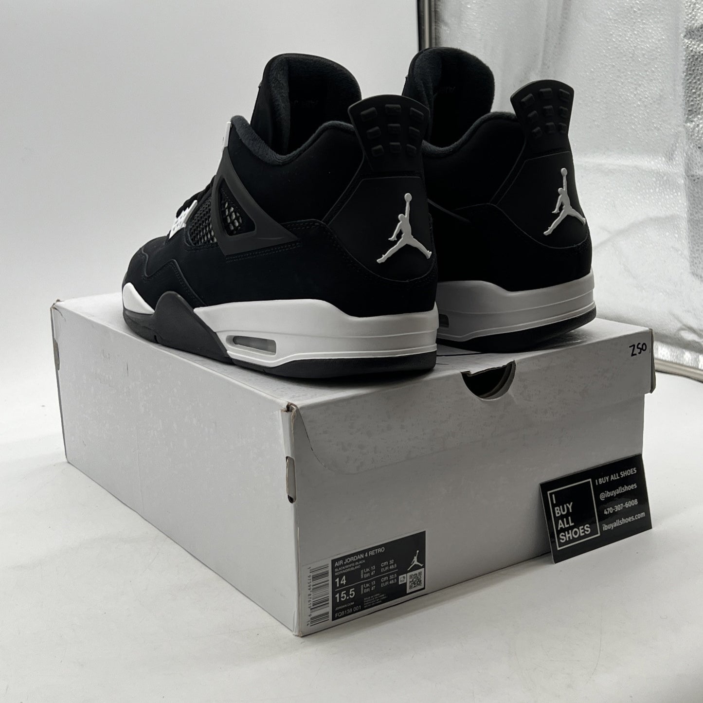 Size 14 - Air Jordan 4 Retro White Thunder (FQ8138-001)