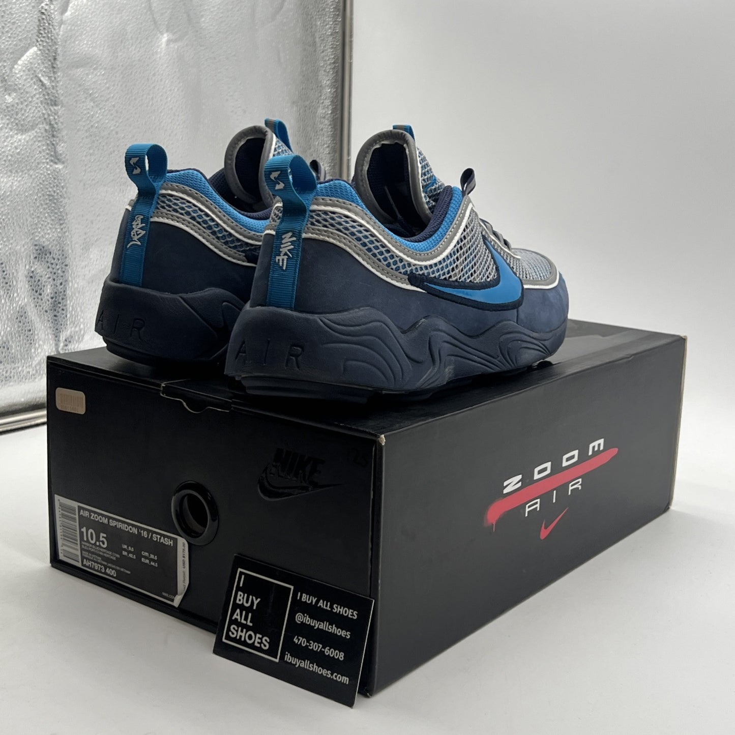Size 10.5 - Nike Stash x Air Zoom Spiridon '16 Stash (AH7973-400)