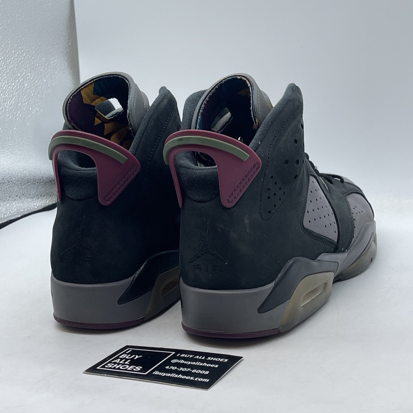 Size 10 - Jordan 6 Bordeaux Black Grey Suede (CT8529-063)