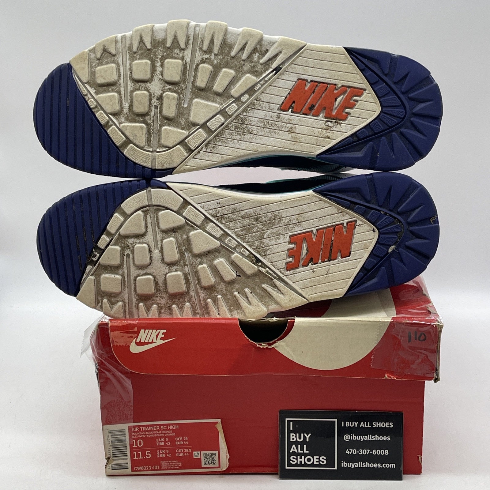 Size 10 - Nike Air Trainer SC High Miami Dolphins Suede Leather (CW6023-401)