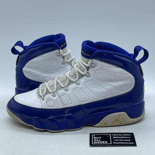 Size 11 - Air Jordan 9 Retro Kobe Blue Yellow White Leather (302370-121)