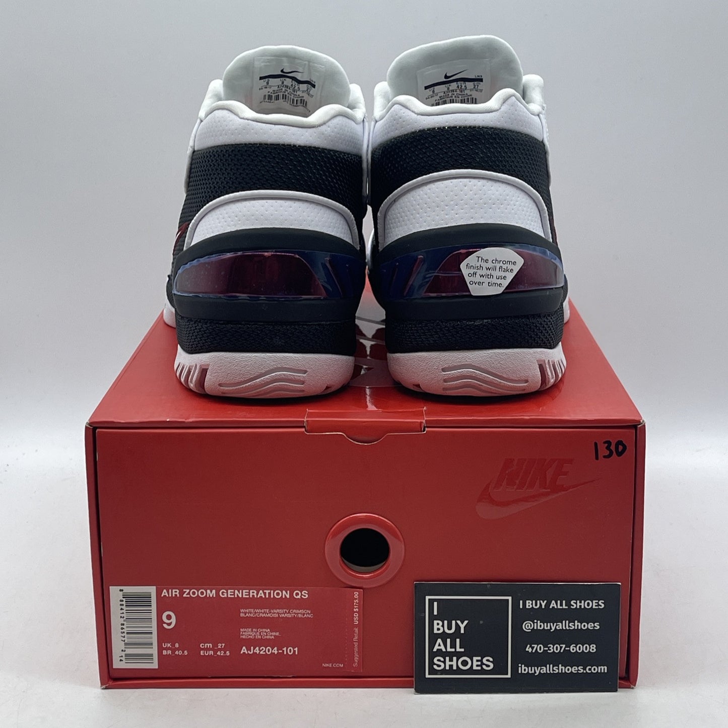 Size 9 - Nike Air Zoom Generation Retro QS Suede 2017 Debut (AJ4204-101)