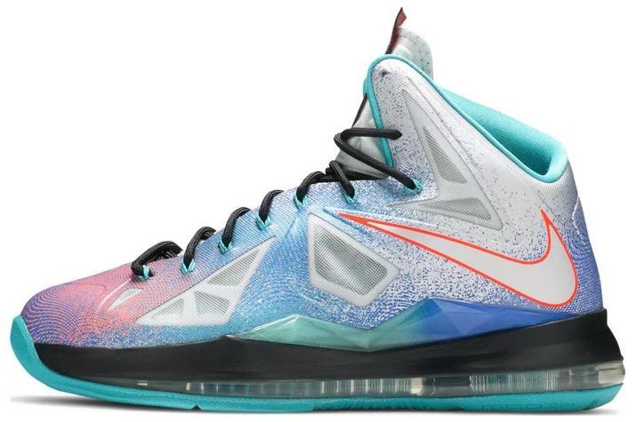 Size 14 - Nike LeBron 10 Pure Platinum (541100-008)
