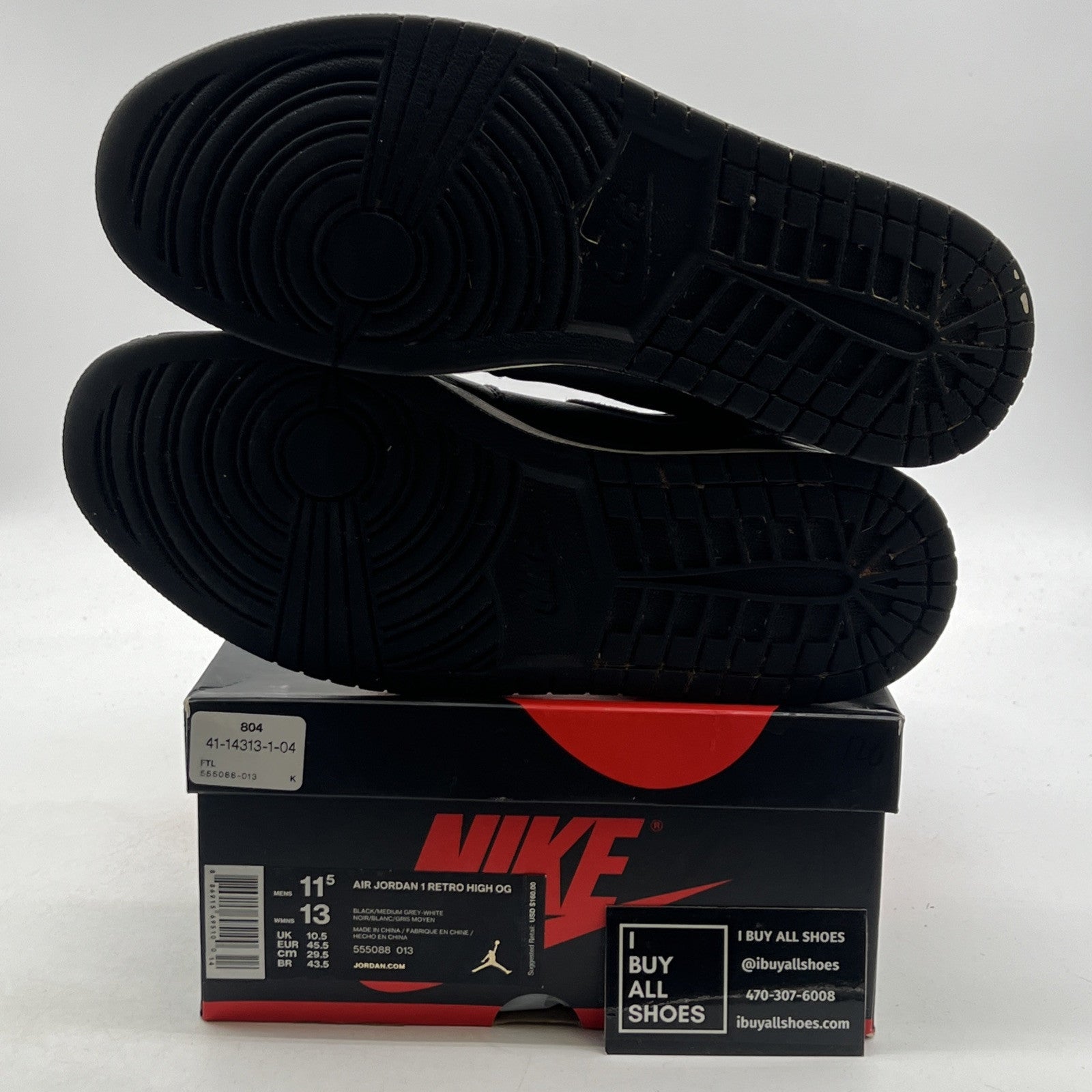 Size 11.5 - Air Jordan 1 Retro OG High Shadow (555088-013)
