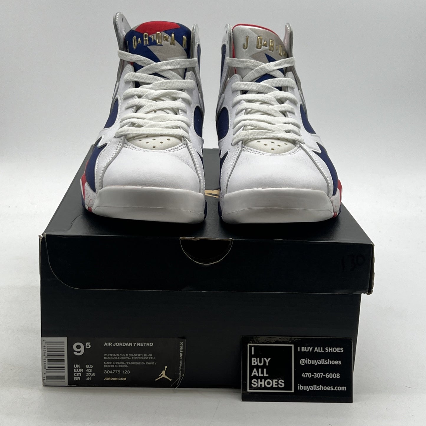 Size 9.5 - Air Jordan 7 Retro Tinker Alternate (304775-123)