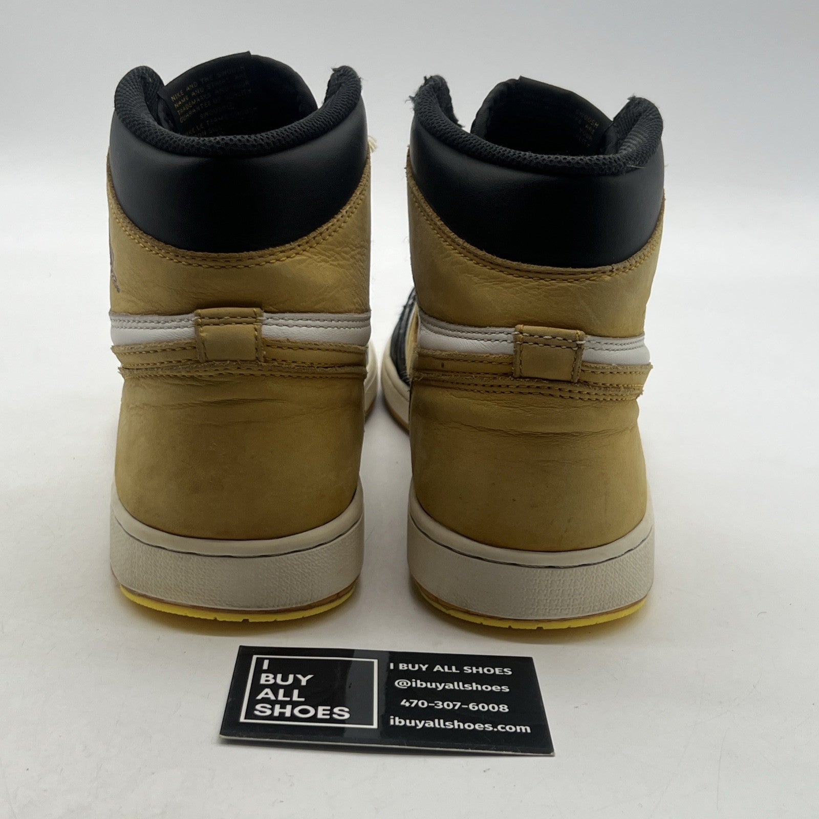 Size 10.5 - Air Jordan 1 Retro OG High Best Hand in the Game - Yellow Ochre