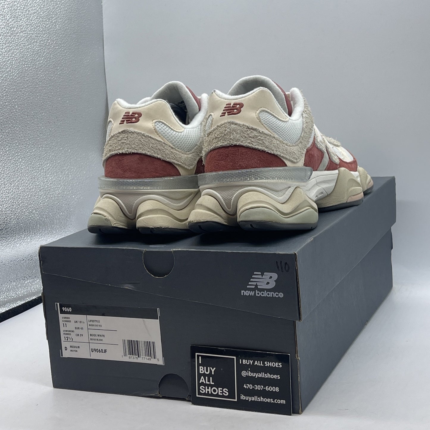 Size 11 - New Balance 9060 Festival Pack Brown White Suede (U9060JF)